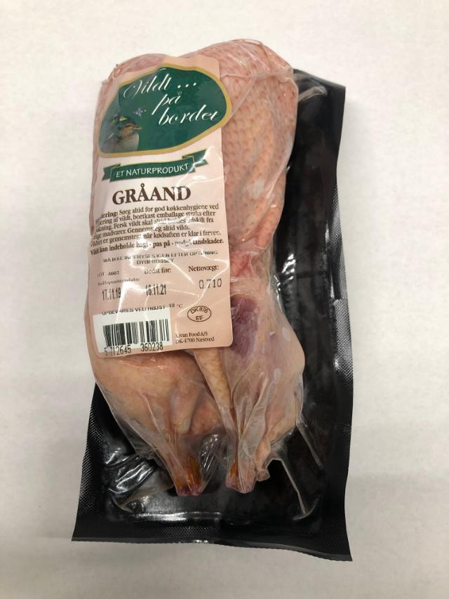 Gråand frisk 500 gr+